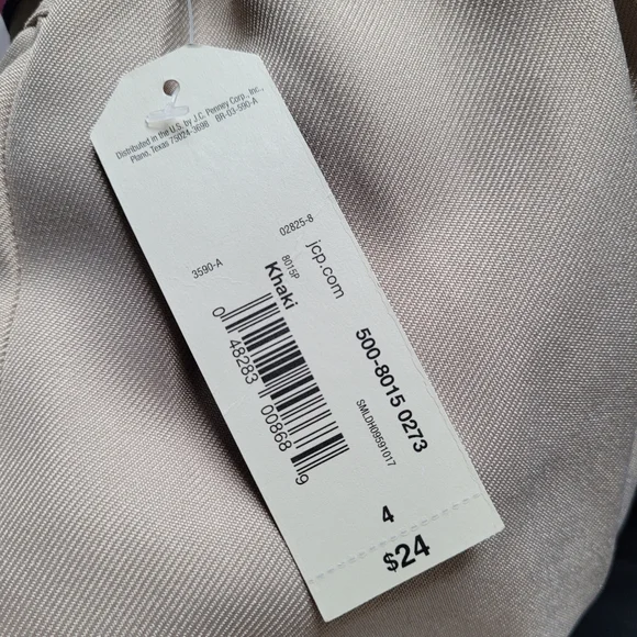 Girls A-Line Pleated Khaki Scooter Skirt Skort Uniform Striped Ribbon Belt Size - Picture 5 of 6